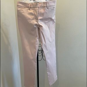 Light pink khaki crop pants